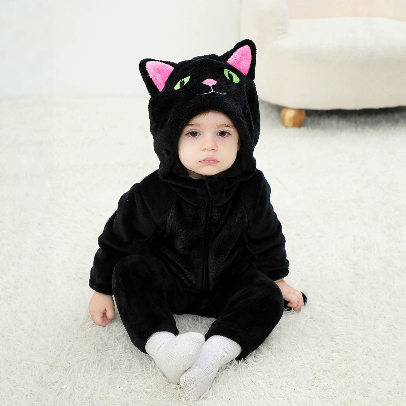 Cotton Baby Onesies Zipper - بدلة رومبر للأطفال حديثي الولادة بتصميم