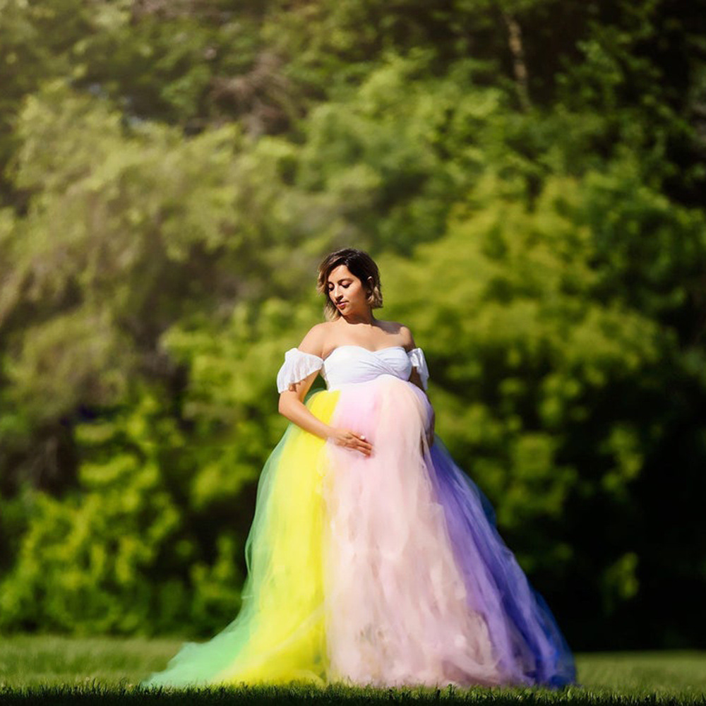 فستان ماكسي للحوامل بأكمام قصي - مراجعة Maternity Wear وسعره